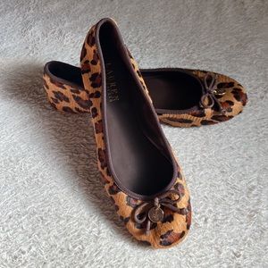 Ralph Lauren Calf Hair Ballet Flat